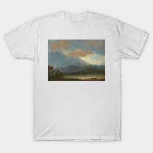 Indian Canoe at Lakeside by Albert Bierstadt T-Shirt